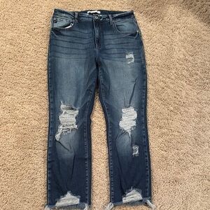 Kancan Distressed Boyfriend Jeans (30)